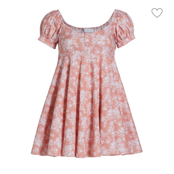 Caroline Constas Dina Floral Babydoll Mini dress size L - Picture 2 of 12